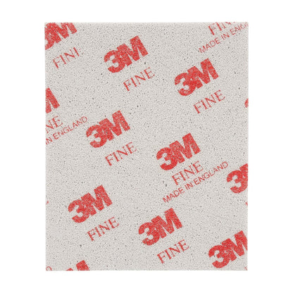 3M Softback Esponja de Lijado 02604, 4-1/2 x 5-1/2 in, Fina, Paquete de 20, Gris