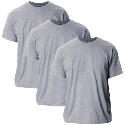 Gildan Playera Ultra Cotton G2000 Multipack para Hombre, Ajuste Clásico - Sport Grey (paquete de 3) - XXL