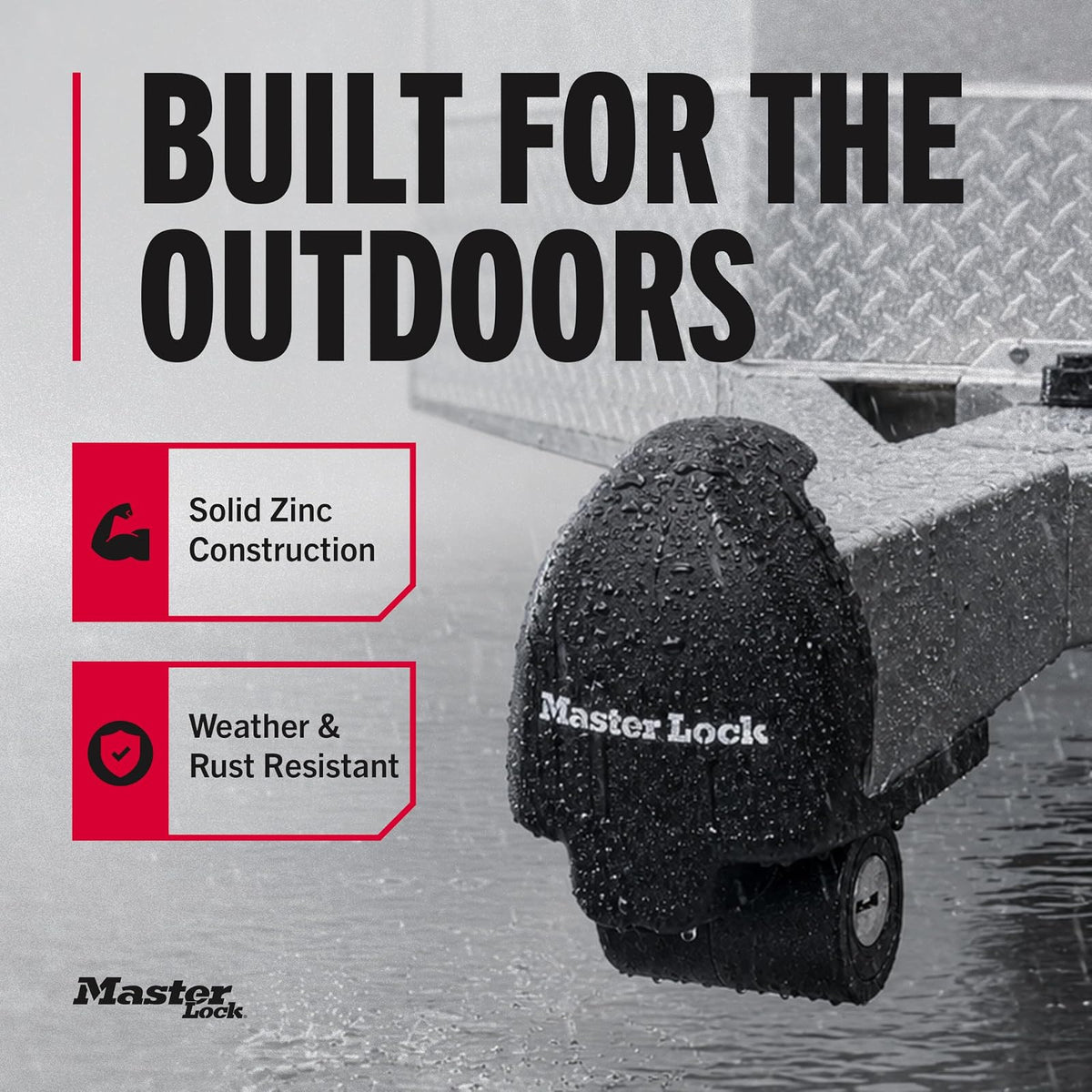 Master Lock 379ATPY Universal Trailer Hitch Lock
