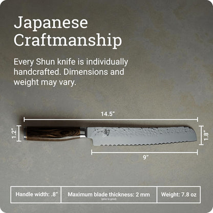 Shun Premier - Cuchillo para pan de 9 pulgadas