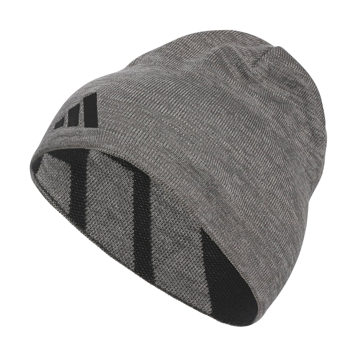 adidas Reversible Skully Beanie, Standard Fit Skull Cap/Hat for Winter Gorro para Clima frío Hombre - Talla Única - Grey Seis-Grey Three - Black - Skully