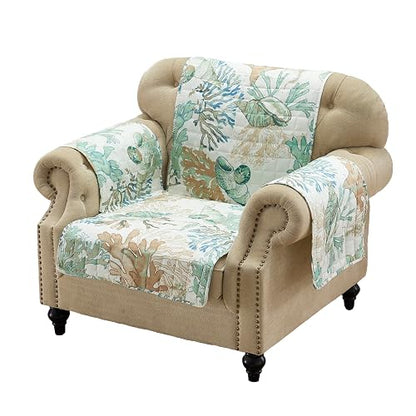 Barefoot Bungalow - Funda Protectora para Muebles, Jade, Arm Chair, 1