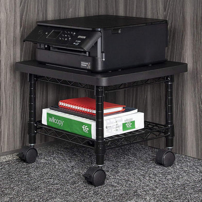 Safco 5206BL Under-Desk Printer/Fax Stand, Black
