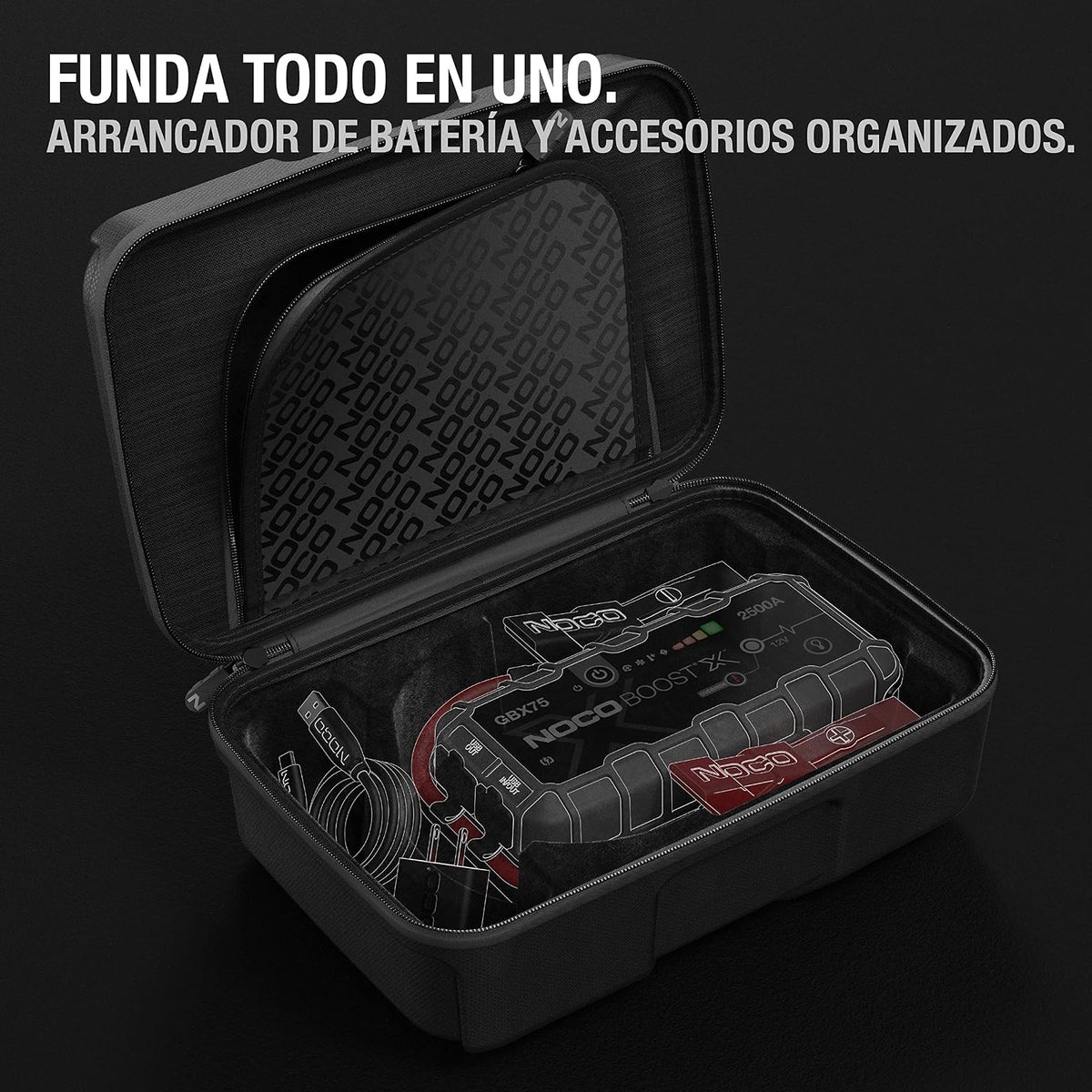NOCO GBC103 Estuche de Protección de Goma EVA Boost X para Arrancadores de Emergencia de Litio GBX75 UltraSafe