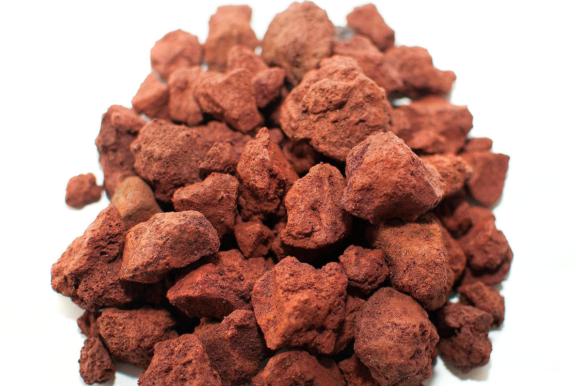 PISUMMA Tezontle Rojo 1" a 1 1/2" - Presentación 10 L - Piedra Volcánica Natural para Jardín, Macetas, Drenaje, Peceras y Paisajismo