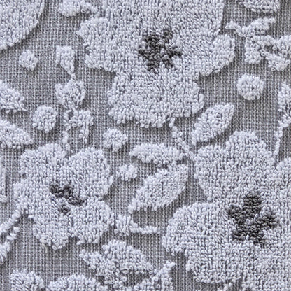 SKL Home - Juego de Toallas de Mano de Jacquard Floral, Gris, 2 Unidades