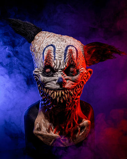 Que Clown, Máscara de Payaso Poseído, Máscaras de Jester Malvado Asesino Ideal para Halloween y Fiestas de Disfraces