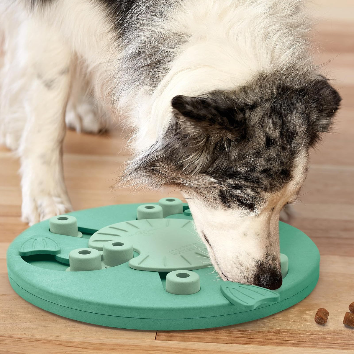 Nina Ottosson by Outward Hound Dog Worker Dog Puzzle Interactive Treat Puzzle Dog Enrichment Dog Toy, Level 3 Advanced, Green