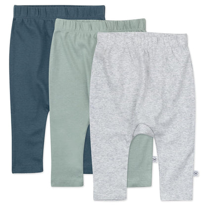 Honest Baby Baby Infant Organic Cotton Cuff-Less Harem Pants Multi-Pack