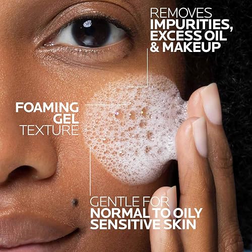La Roche-Posay - Limpiador espumoso purificante Toleriane, 13.52 onzas líquidas Oz.
