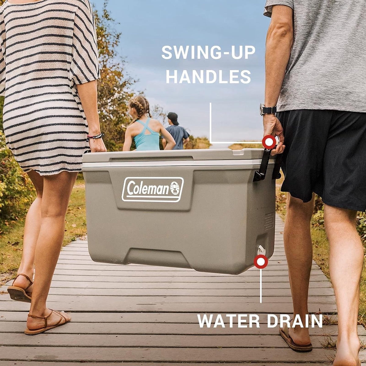 Coleman Ice Chest | Coleman 316 Series - Enfriadores Duros con Ruedas