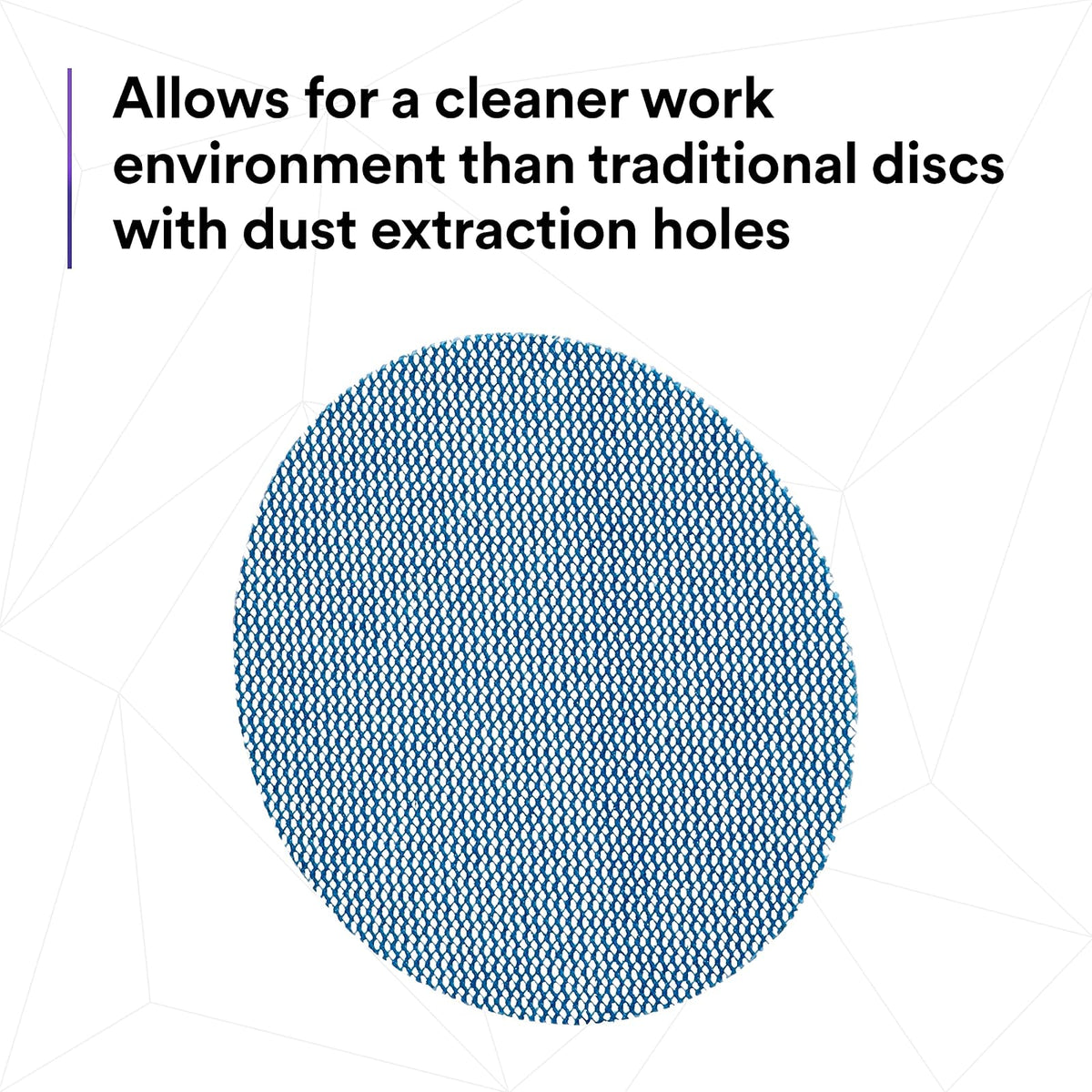 3M Xtract Net Disc 310W, 120+, 5 pulgadas, troquel 500X, paquete de 50 discos de lijado de gancho y bucle, prácticamente sin polvo, opción de valor para metal, madera, compuestos, eliminación de stock