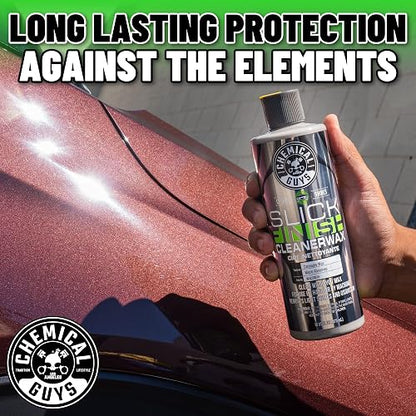 Chemical Guys WAC20616SW Slick Finish Cleaner Cera Limpiadora de Pintura con Carnauba, 473 ml