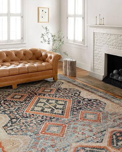 Loloi II Jocelyn Collection JOC-05 Navy/Multi 4'-0" x 6'-0" Accent Rug