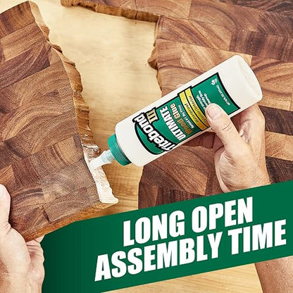 Titebond III Ultimate Wood Glue 473ml - Alta Resistencia - Impermeable - Adherencia - Carpintería - Hecho en USA
