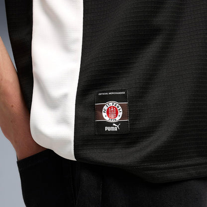 Puma FC St. Pauli Retro Jersey para Hombre, Puma Negro-Puma Blanco