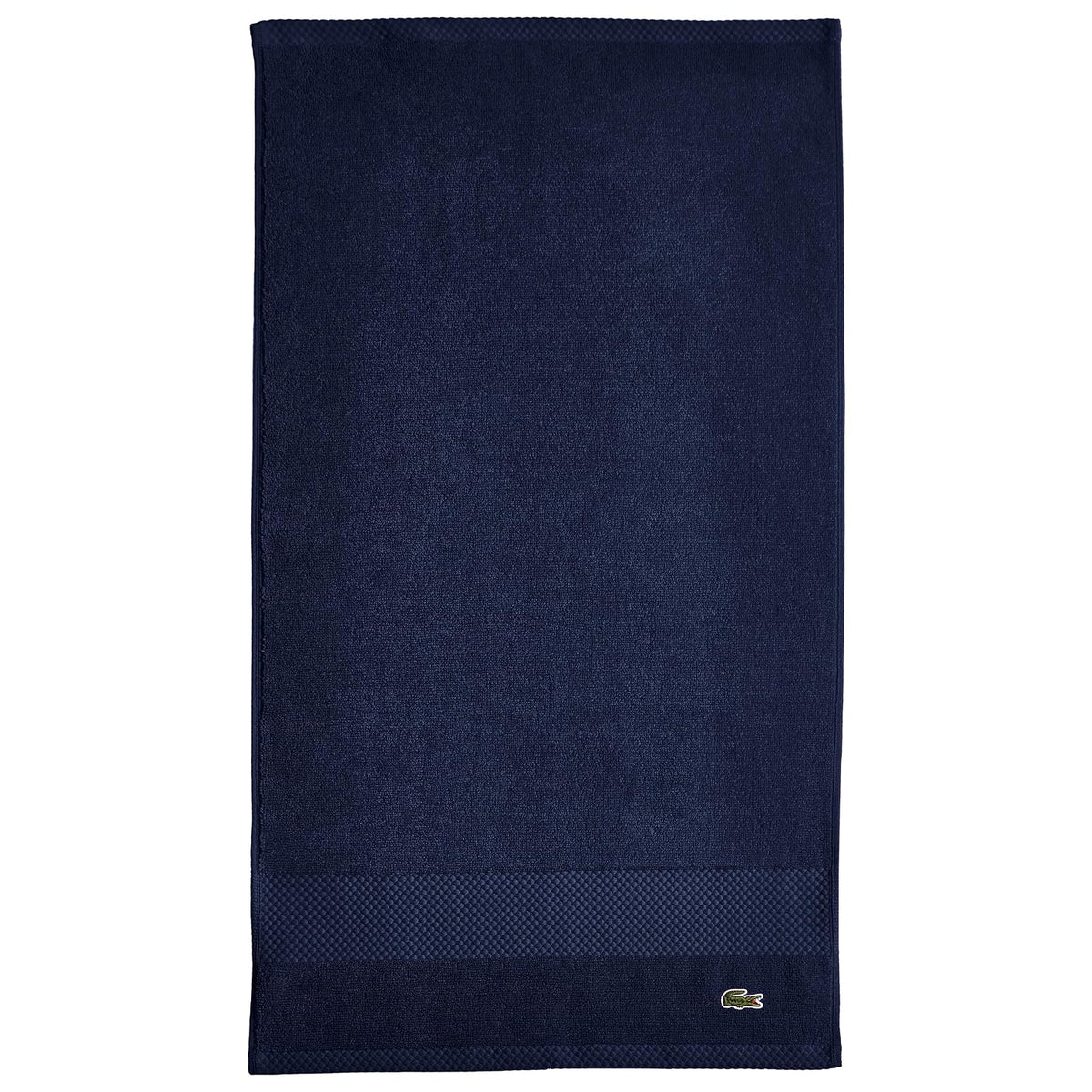 Lacoste Heritage Supima Toalla de Algodón - Hand Towel 16x30 - Azul marino