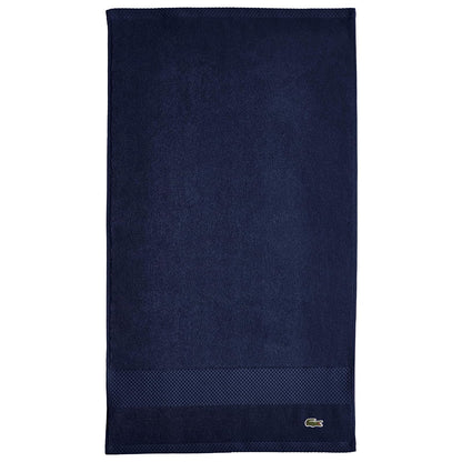 Lacoste Heritage Supima Toalla de Algodón - Hand Towel 16x30 - Azul marino