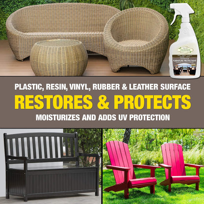 Star brite 59032 - Spray protector para muebles de patio y exteriores, 32 onzas, renovar y restaurar el color, evita la decoloración y agrietamiento por rayos UV