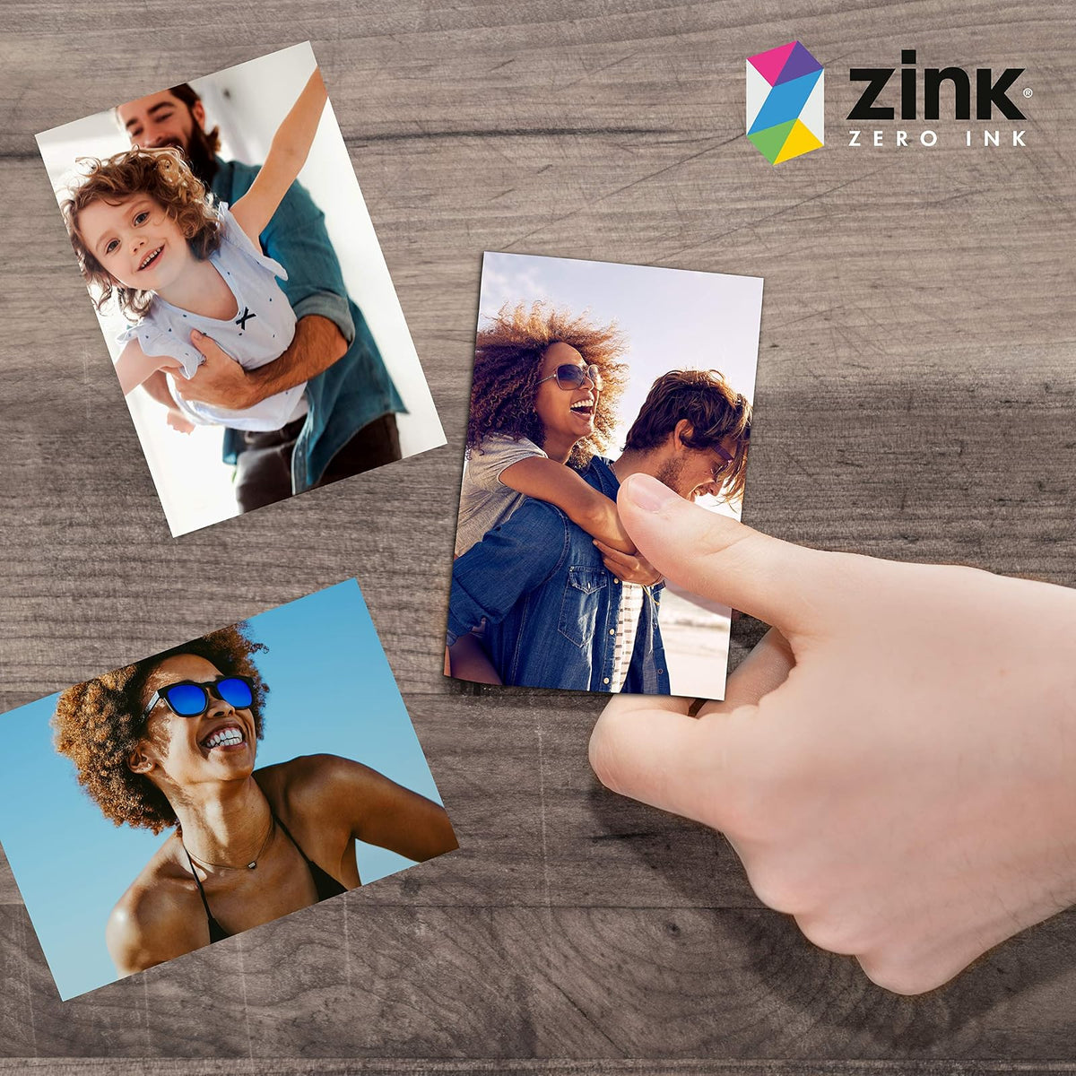 Zink - Papel fotográfico instantáneo de alta calidad de 2 x 3 pulgadas (paquete de 50) compatible con cámaras e impresoras Polaroid Snap, Snap Touch, Zip y Mint