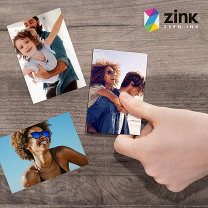 Zink - Papel fotográfico instantáneo de alta calidad de 2 x 3 pulgadas (paquete de 50) compatible con cámaras e impresoras Polaroid Snap, Snap Touch, Zip y Mint