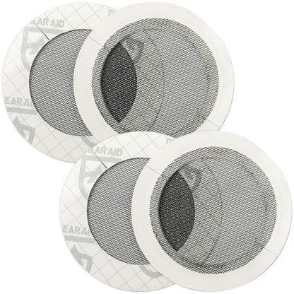 GEAR AID - Parches de Malla tenaces para Reparar Agujeros en Tiendas de campaña, mosquiteras, sin Transparencia y más, Rondas de 3 Pulgadas, 4 Parches