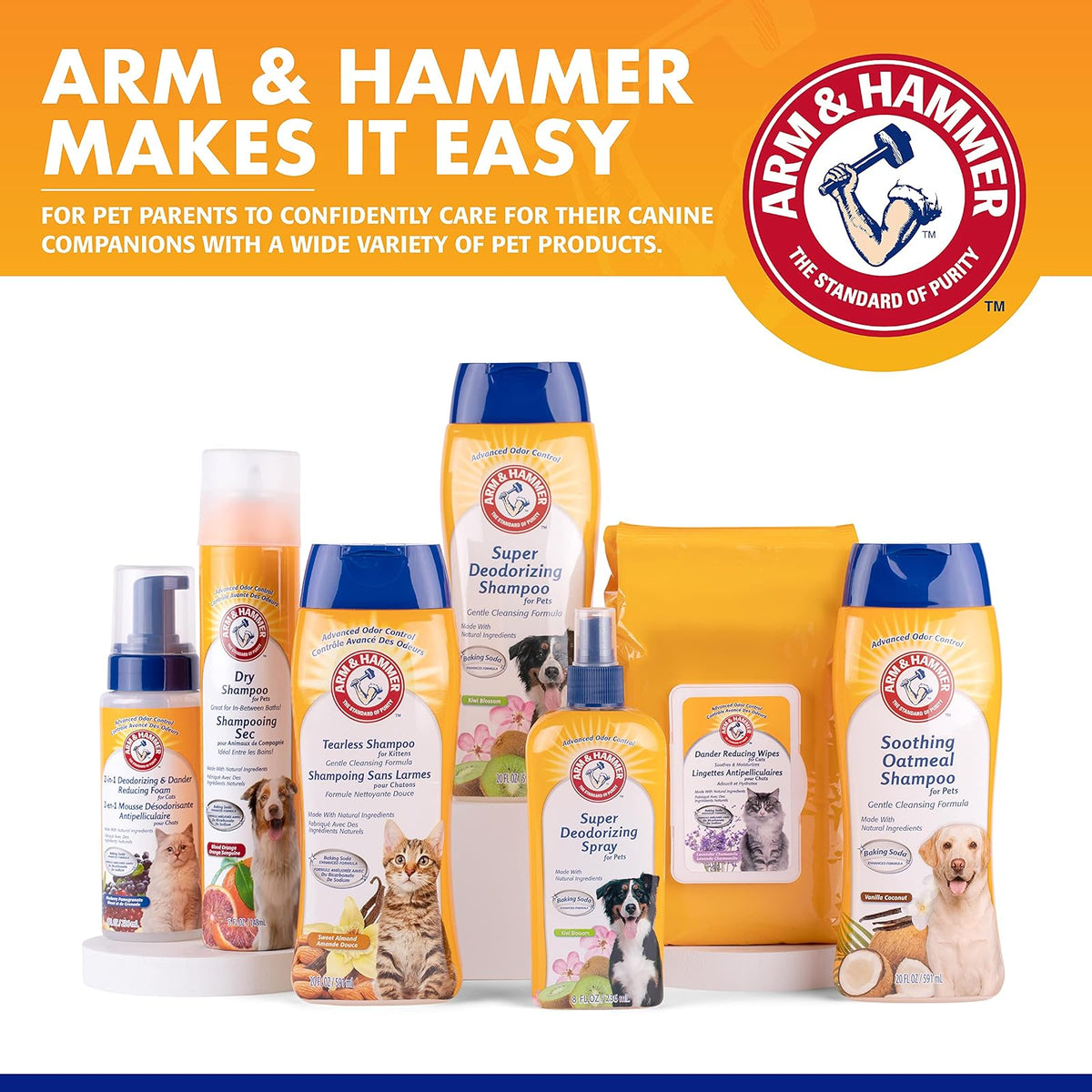 Arm & Hammer Super Deodorizing Spray for Dogs | Best Odor Eliminating Spray For All Dogs and Puppies, 8 ounces, Kiwi Blossom Scent