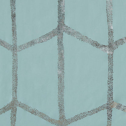 Cortina de Ducha con diseño Inteligente Raina Estampada, geométrica, Lavable a máquina, Moderna decoración de baño para el hogar, 72 x 72 Pulgadas, Color Azul