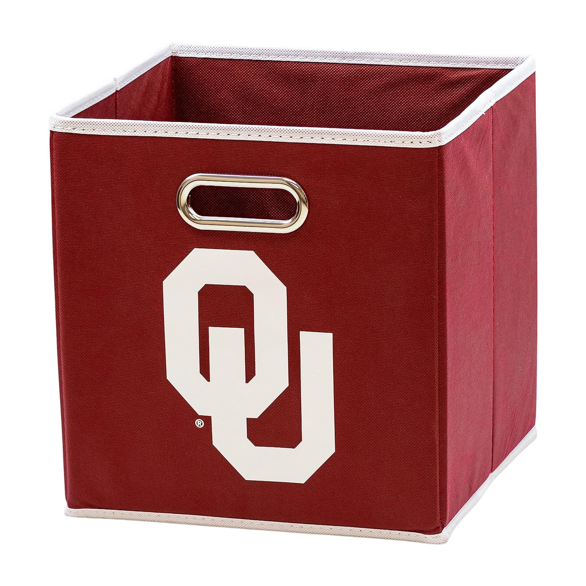 Franklin Sports NCAA College Team - Cubos de Almacenamiento de Tela Hechos para Adaptarse a organizadores de contenedores de Almacenamiento (11 x 10.5 x 10.5) - Oklahoma Sooners