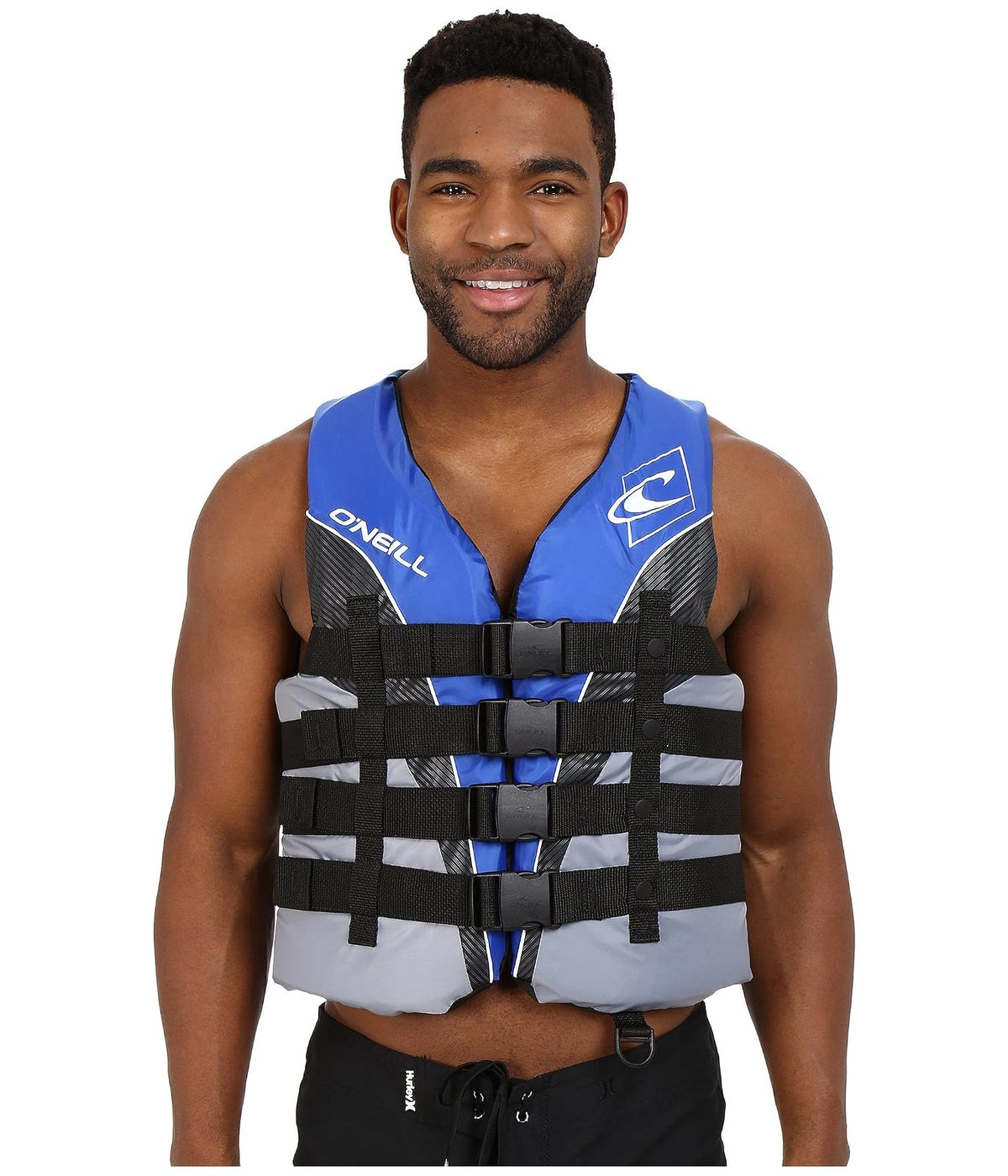 O'Neill Superlite USCG Chaleco Salvavidas para Hombre - Pacific - Smoke - Black - White - XL - Chaleco salvavidas SUPERLITE USCG para hombre