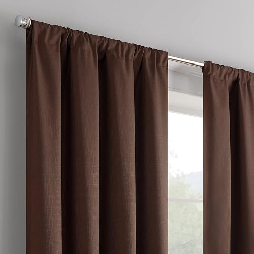 Eclipse Kendall Blackout - Panel de Cortina Termal, Marrón (Chocolate), 107 cm x 241 cm (42 in x 95 in)