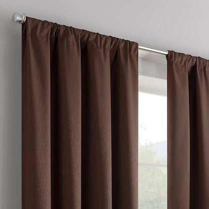 Eclipse Kendall Blackout - Panel de Cortina Termal, Marrón (Chocolate), 107 cm x 241 cm (42 in x 95 in)