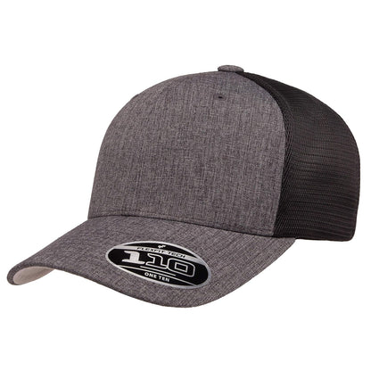 Flexfit Gorra de Malla 110 para Hombre - Talla Única - Carbón - Negro