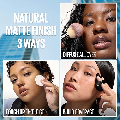 MAYBELLINE - Maquillaje en polvo New York Fit Me Matte + Poreless, dorado, 0.29 oz.