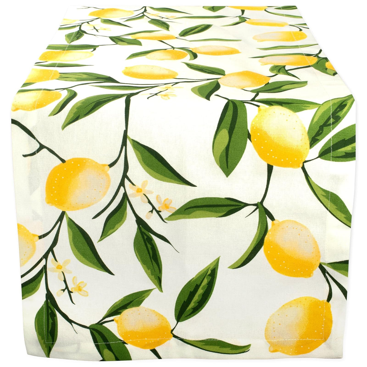 DII Mantel Lemon Bliss de Algodón para Mesa - 182.9 x 35.6 cm (Rectangular)