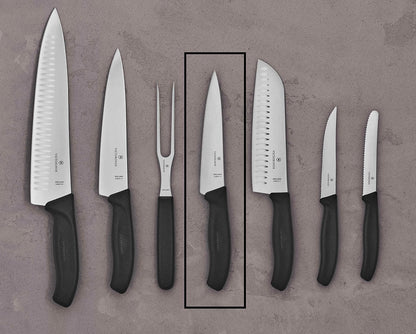 Victorinox 6.8003.15G Cuchillo De Cocina, 15 Cm, Negro