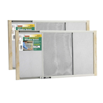 Frost King Mosquitero Ajustable para Ventana WB Marvin - 15in High x Fits 21-37in Wide (2 Pack)