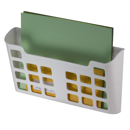Officemate MagnetPlus - Bolsillo magnético para archivar tamaño carta, plástico, blanco (92543), 2.52 x 13.62 x 6.69 pulgadas, blanco roto