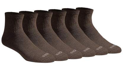 Dickies Calcetines Dri-Tech Control de Humedad para Hombre - G - Essential Worker Brown (6 pares)