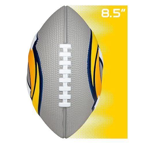 'Franklin Sports NFL Team Foam Footballs - Soft Foam Youth Mini Footballs for All NFL Teams - Kids Junior 8.5'' Football + Air Pump Sets - Official NFL Licensed Football'