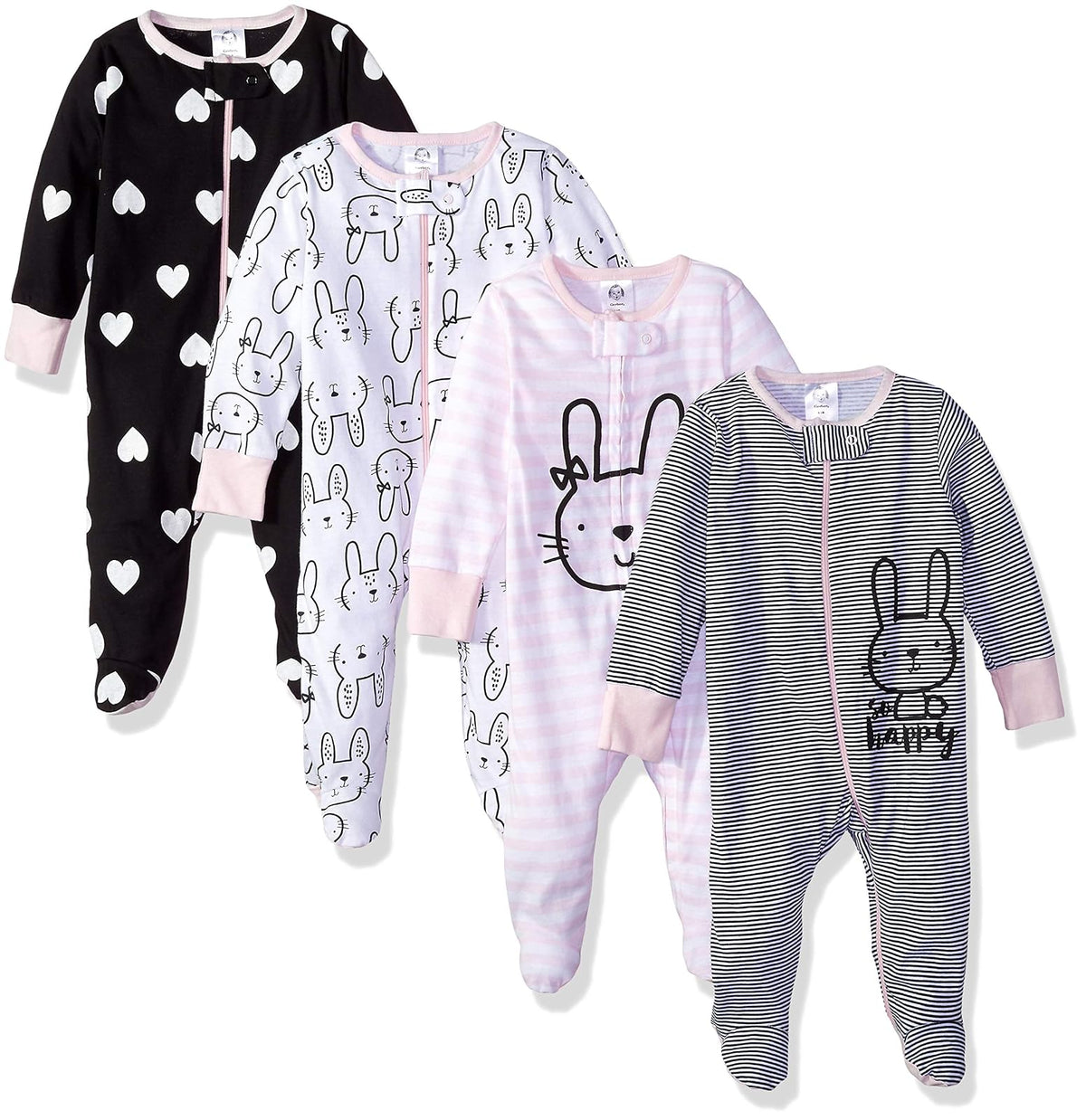 Gerber Paquete de 4 mamelucos Sleep 'N Play Dormir para bebés y niños pequeños bebés niñas