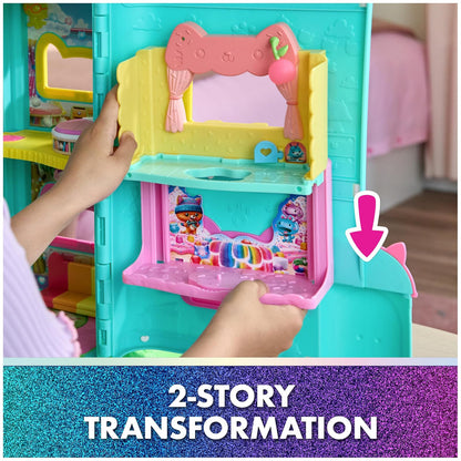 Gabby's Dollhouse: The Movie, Cakey's Sprinkle Cake-Tastic Kitchen, Toy Figure, & Dollhouse Accessories, Kids Toys for Girls & Boys Ages 3 and Up