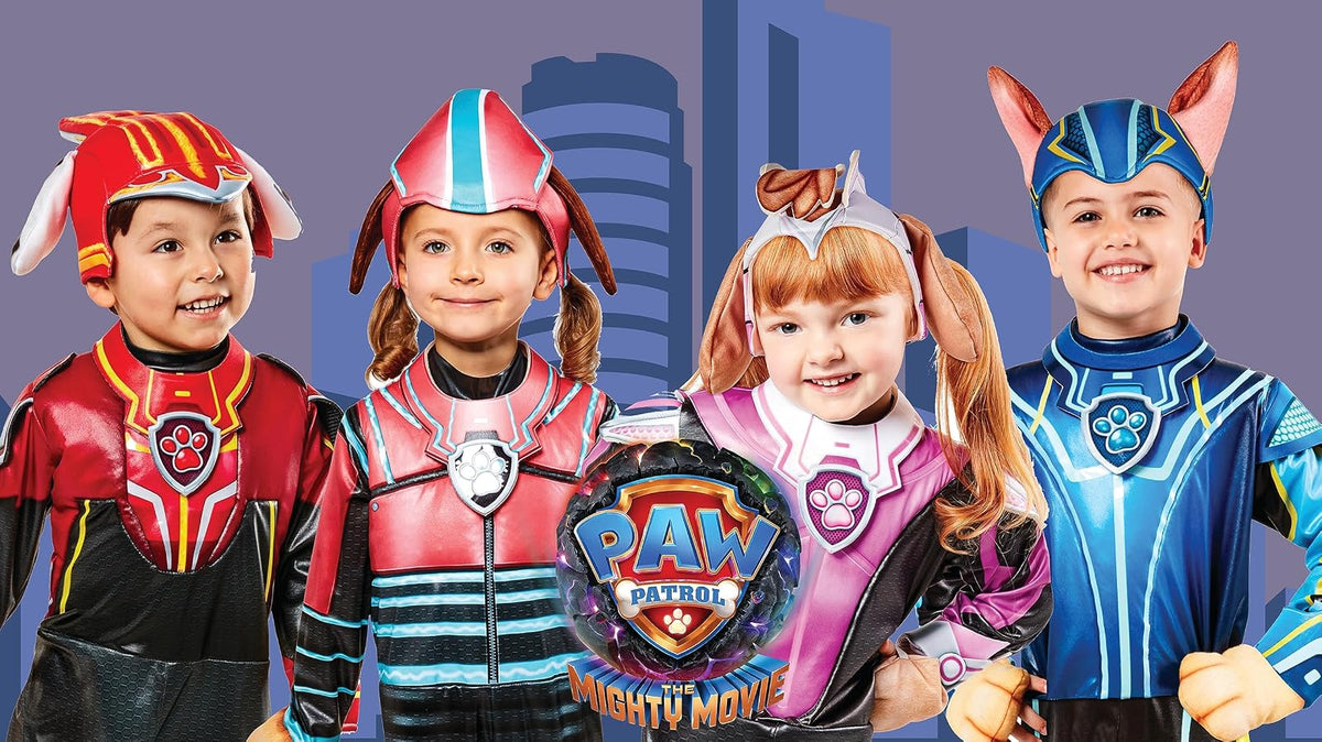 Rubie's - overol y tocado para niños de Paw Patrol 2: The Mighty Movie Mighty Skye, como se muestra, S