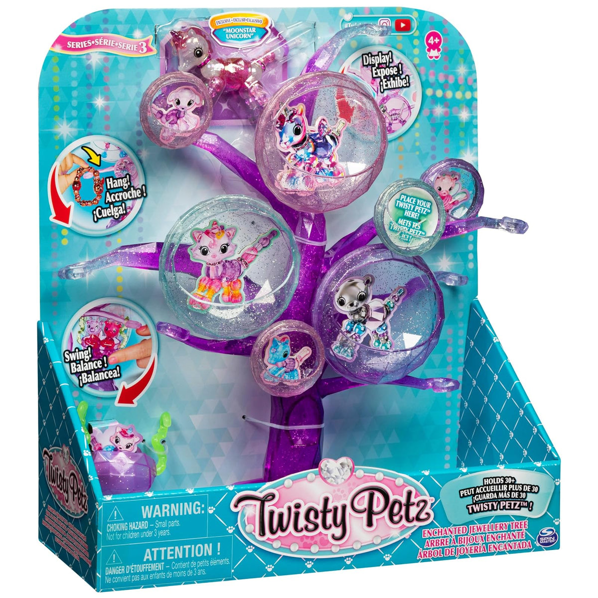 Twisty Petz Jewelry Display SIOC, Multicolor