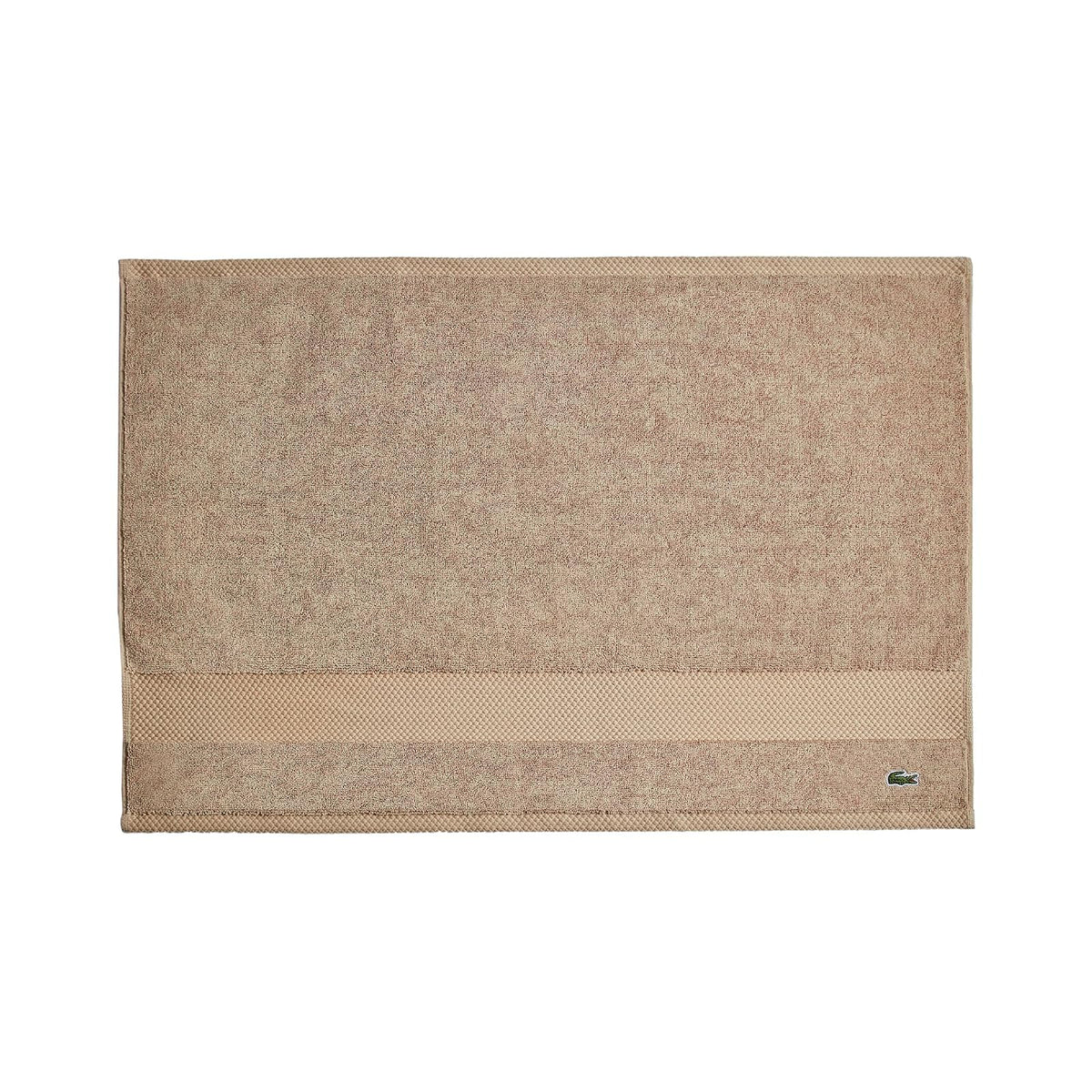 Lacoste Heritage Supima Colección de Toallas y Tapete de Baño - Tub Mat 21x31 - arena