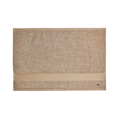 Lacoste Heritage Supima Colección de Toallas y Tapete de Baño - Tub Mat 21x31 - arena
