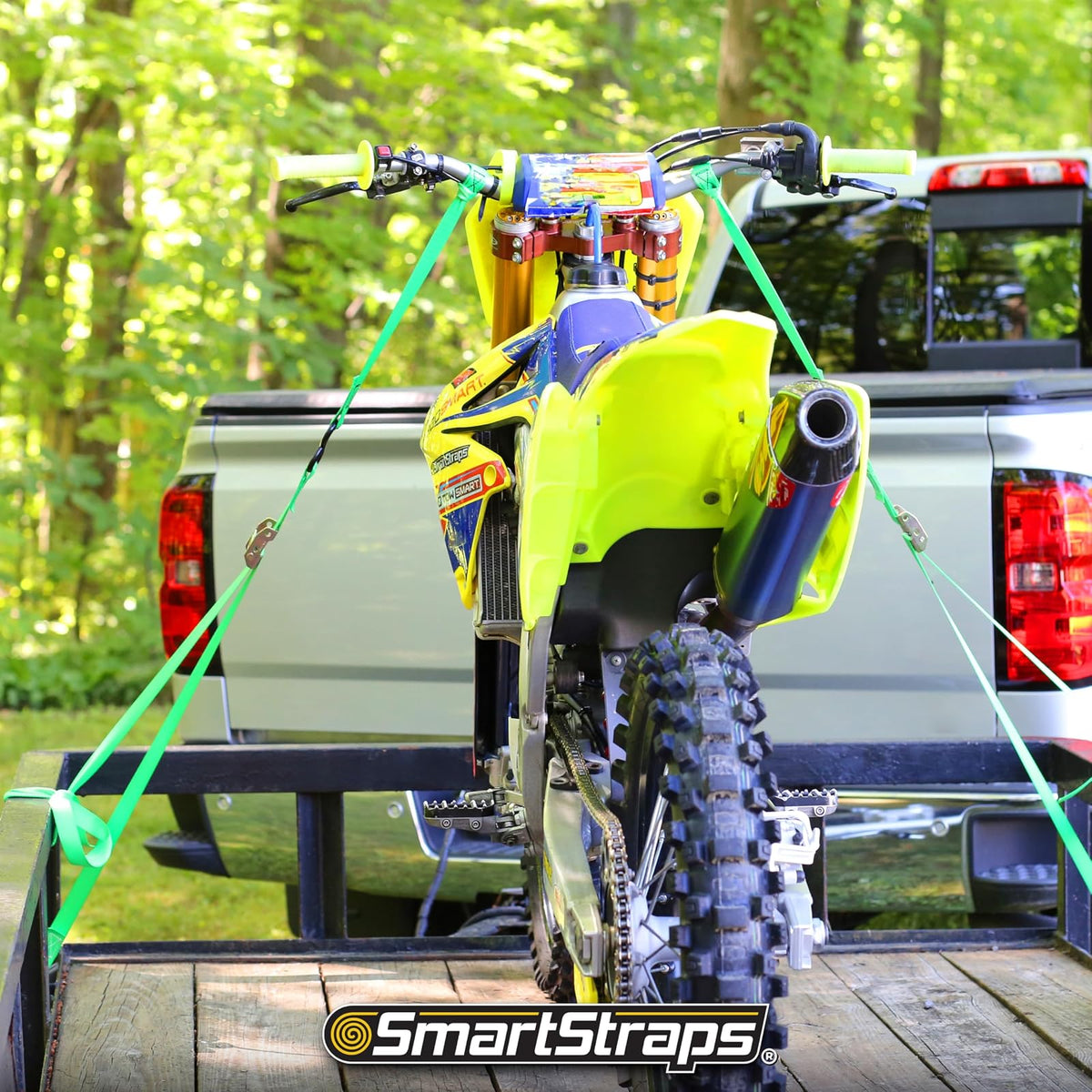 SMARTSTRAPS - Correas de Amarre de cambuckle de 6 pies, Paquete de 2, 0,544 | Correas de hebilla de leva de liberación rápida, carga de trabajo segura de 400 libras, lazos de amarre suaves – motos de