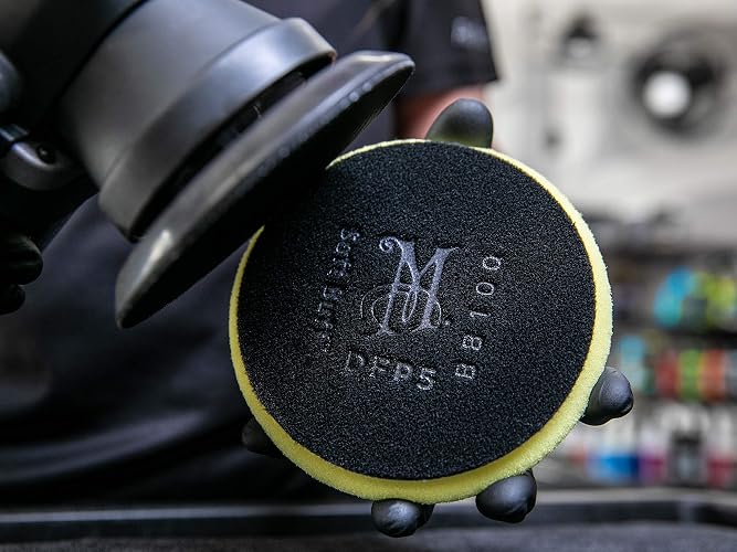 Meguiar's Soft Buff Disco de Pulido de Espuma DA DFP5, Amarillo, 13 cm