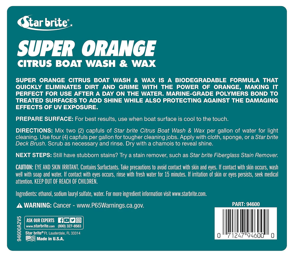 STAR BRITE Super Orange Citrus Boat Wash & Wax
