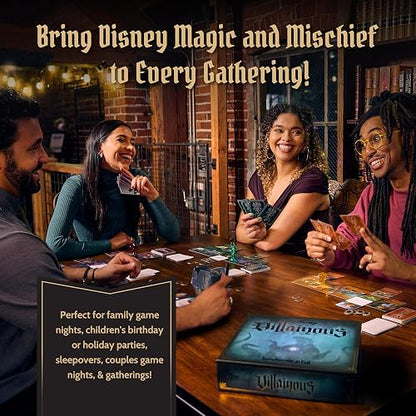 Ravensburger Disney Villainous Filled with Fright - Juego de Mesa de Estrategia - Únete a Oogie Boogie, Lock, Jack Skellington y más, Nueva expansión villana - Línea galardonada - A Partir de 10 años